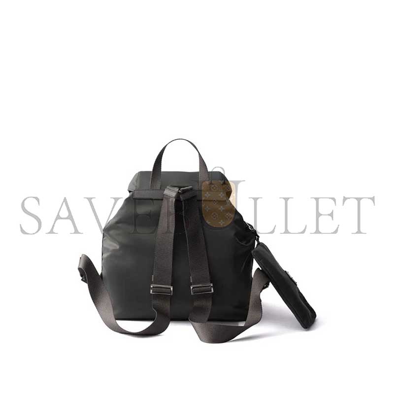 PRADA MEDIUM RE-NYLON BACKPACK WITH POUCH 1BZ811 (32*30*15cm)